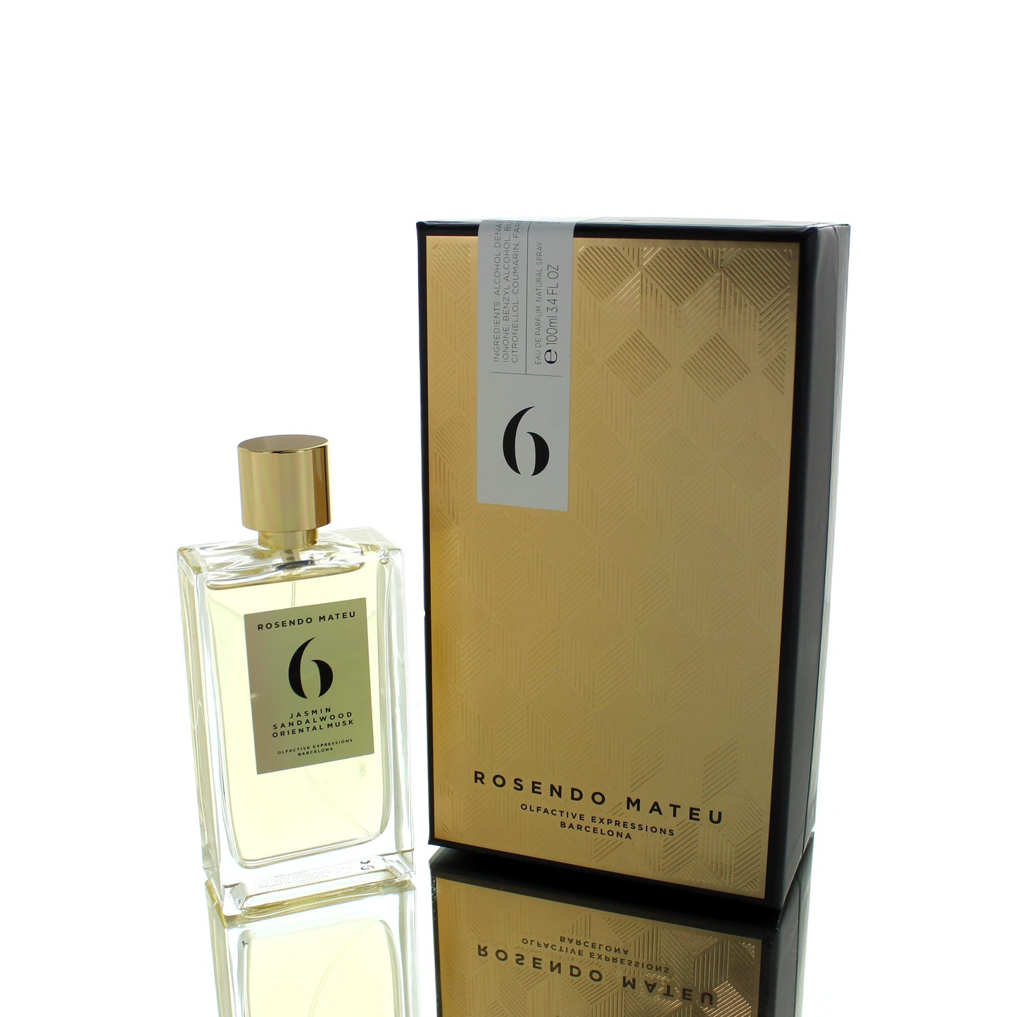 Rosendo Mateu No 6 Jasmin Sandalwood Oriental Musk For Man/Woman Eau De Parfum Perfume Boxed