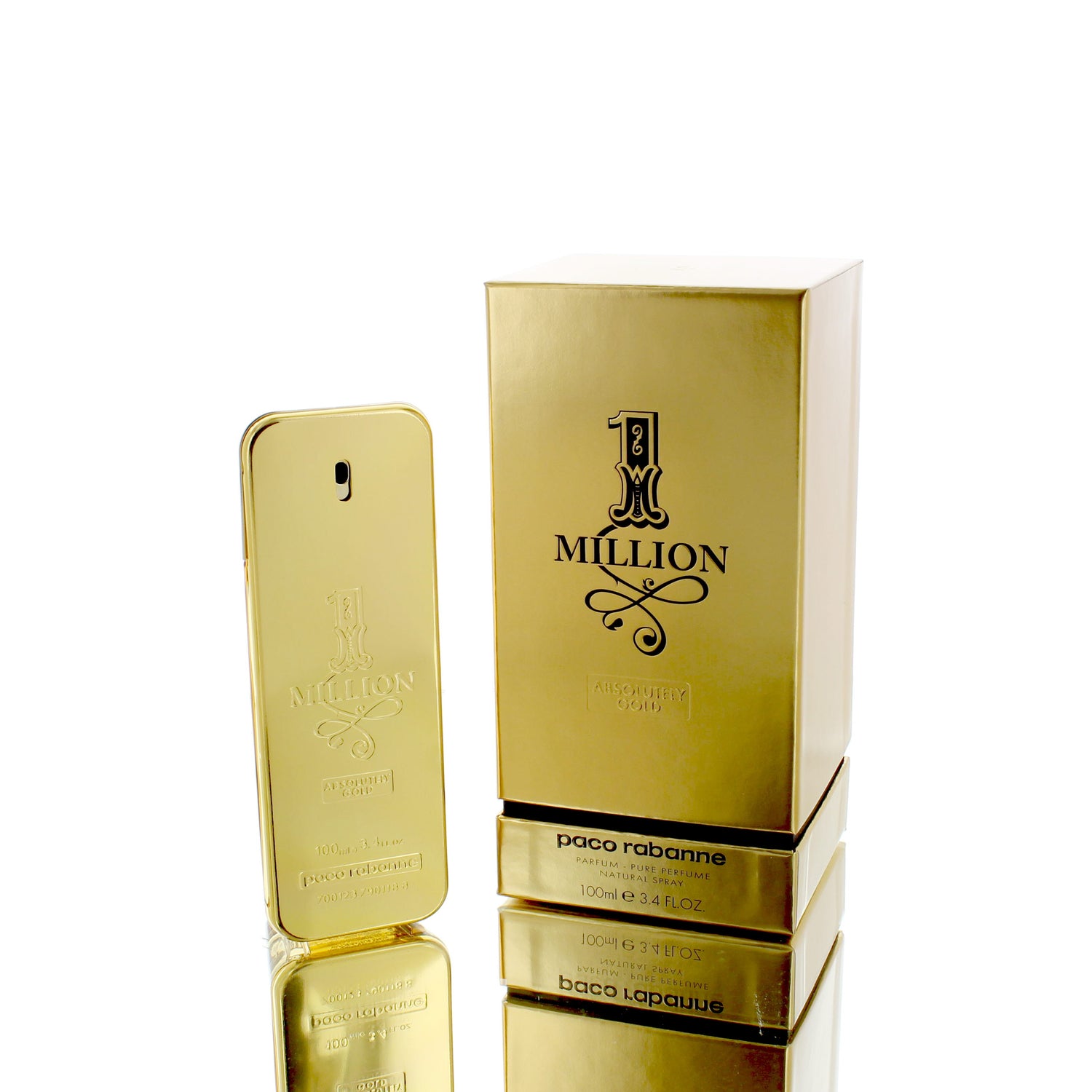 1 Million Absolutely Gold Pure Parfum For Man Parfum Perfume Boxed