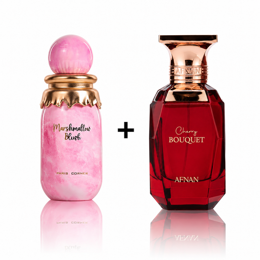 Duo Drop: Paris Corner Marshmallow Blush + Afnan Cherry Bouquet (Final Sale)