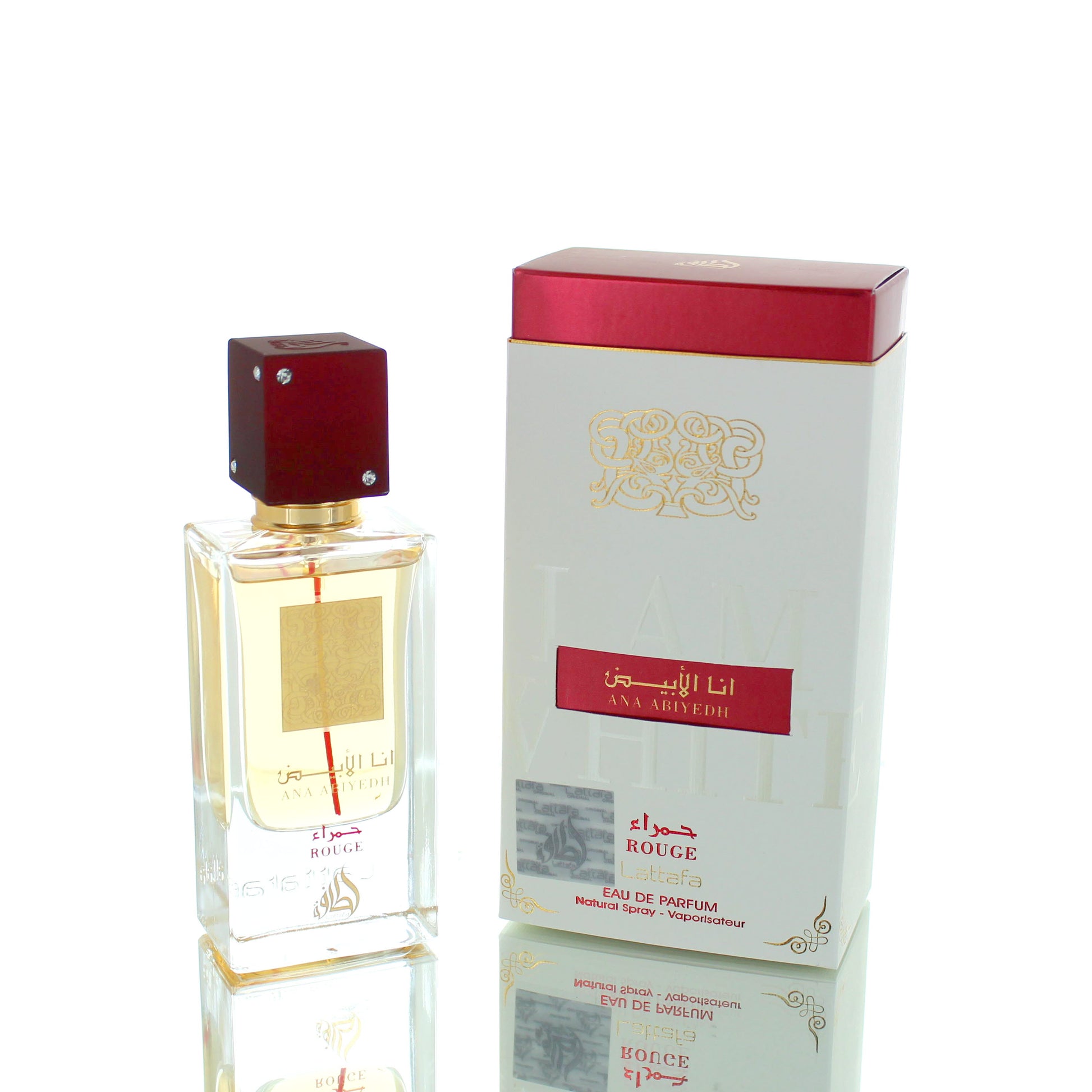 Lattafa I am White (Rouge Edition) For Man/Woman Eau De Parfum Perfume Boxed