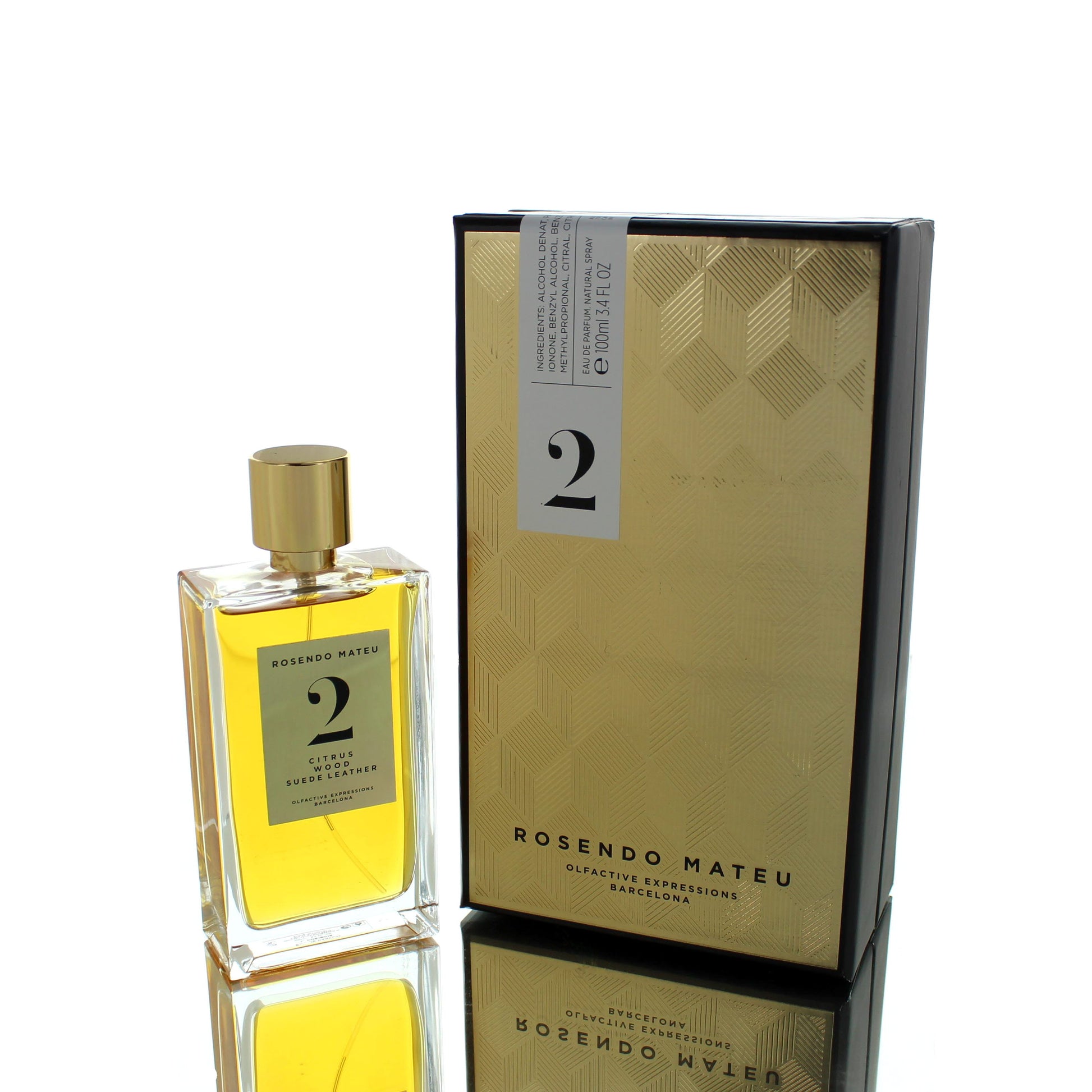 Rosendo Mateu No 2 Citrus Wood Suede Leather For Man/Woman Eau De Parfum Perfume Boxed