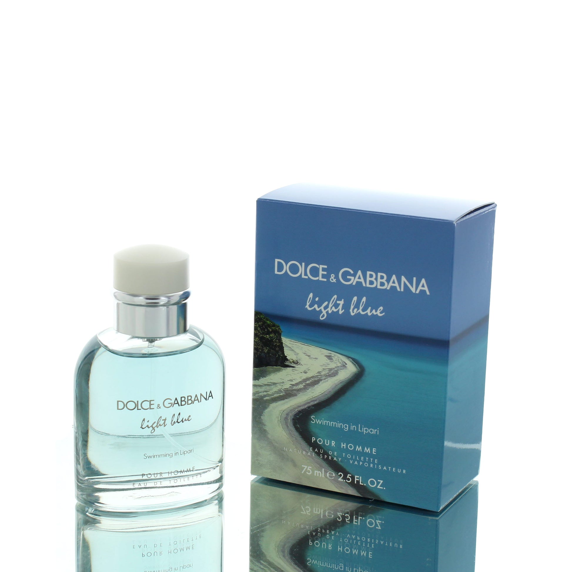 Dolce & Gabbana Light Blue Swimming In Lipari For Man Eau De Toilette Perfume Boxed