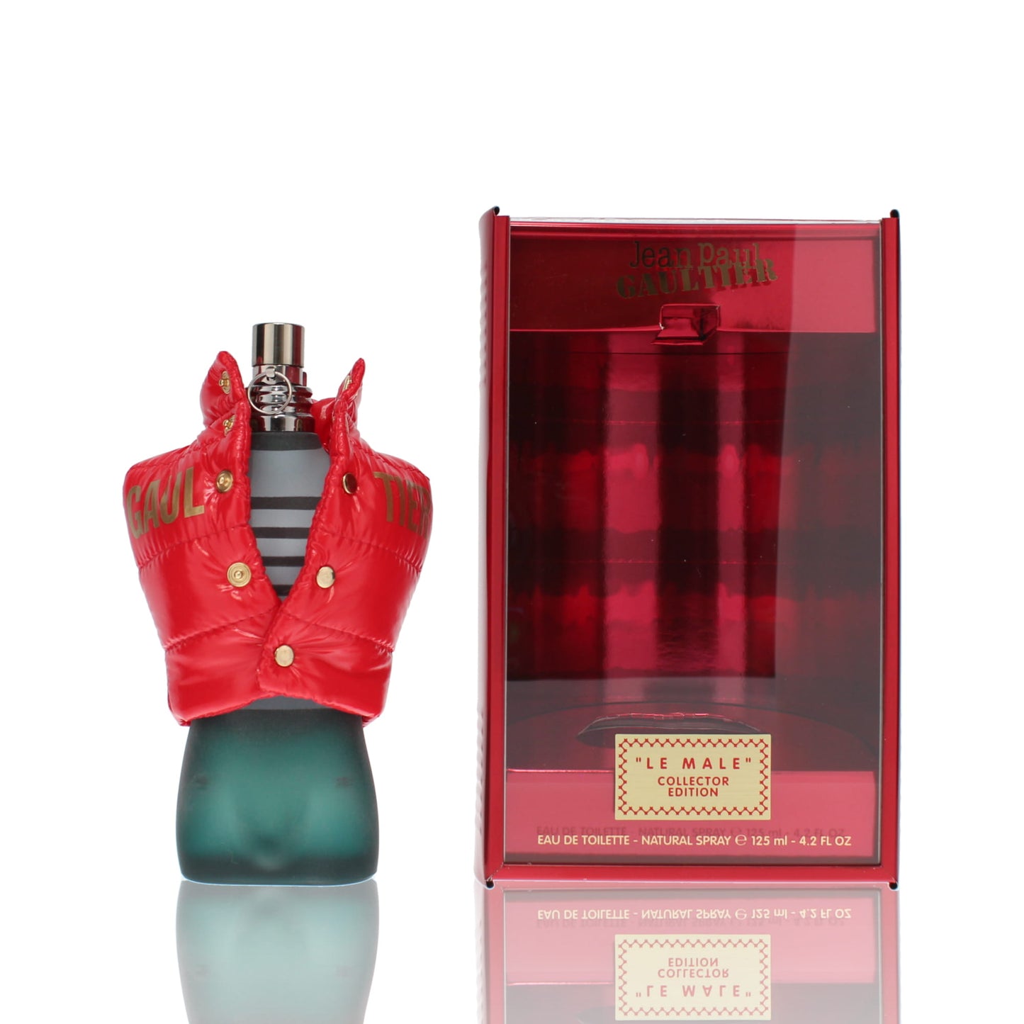 Jean Paul Gaultier Le Male Collector Edition 2022 Red Jacket Eau De Toilette Fragrance Boxed