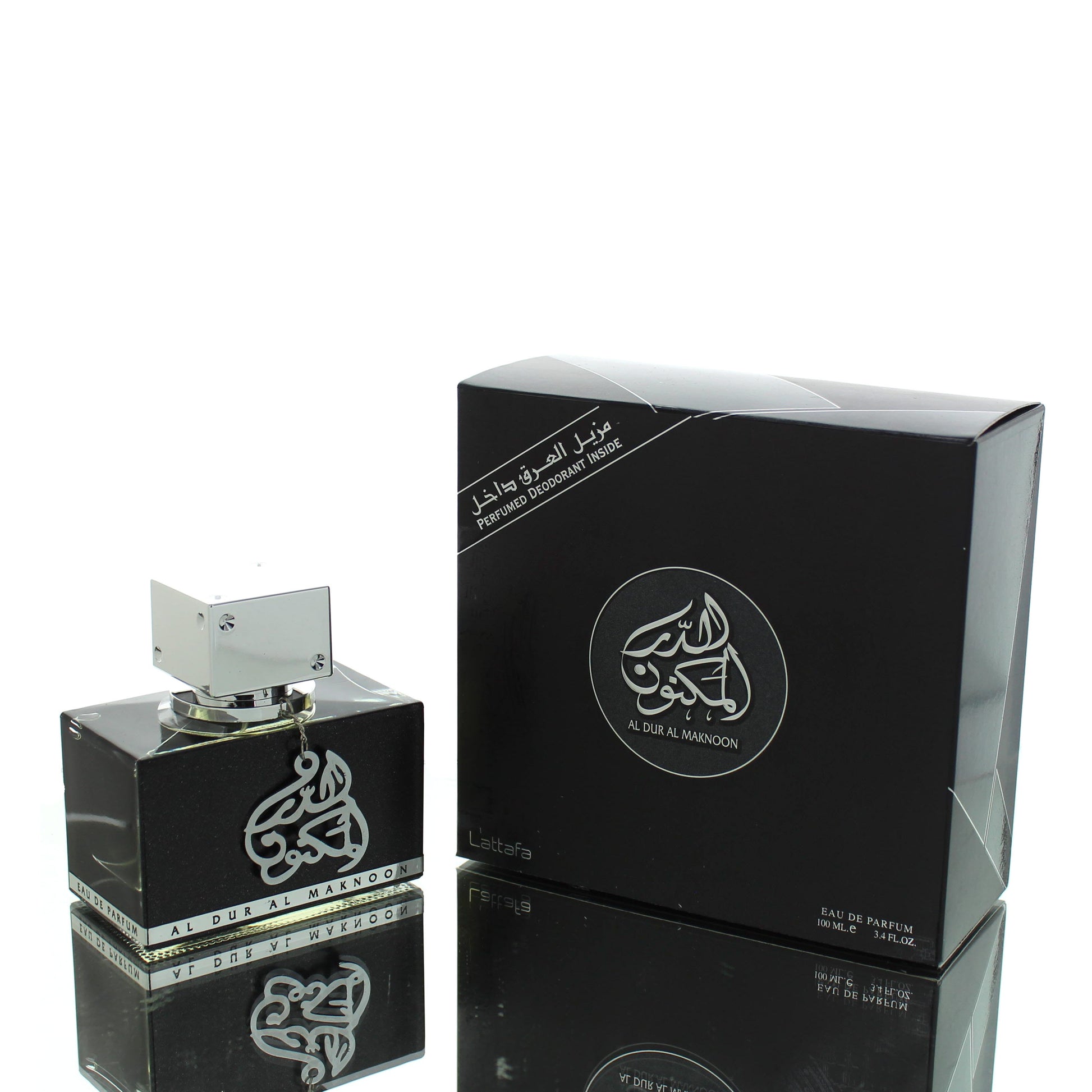 Lattafa Al Dur Al Maknoon Silver (Smoky Aventus Twist) For Man/Woman Eau de Parfum Perfume Boxed