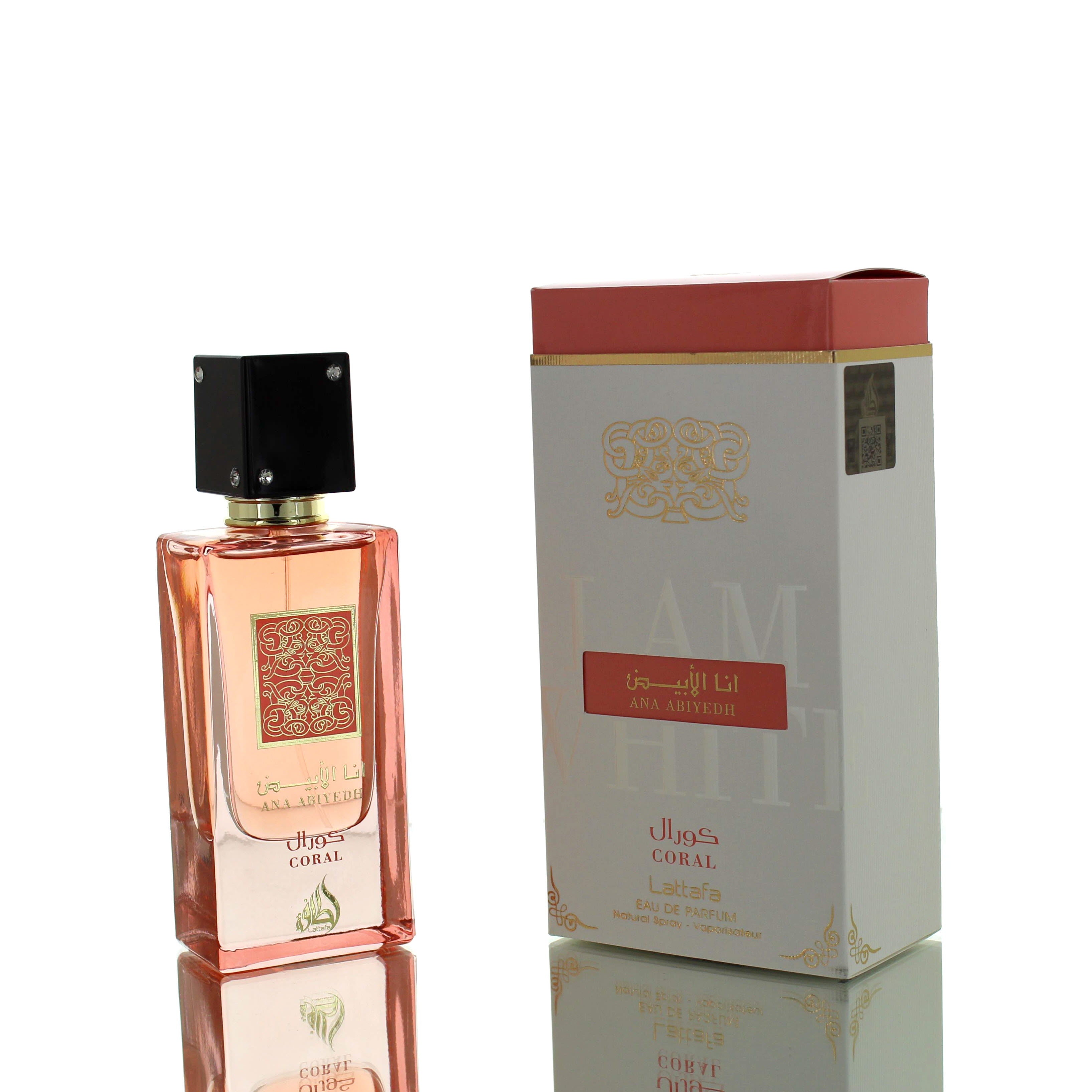 Lattafa Ana Abiyedh Coral Unisex Perfume Available Online Canada