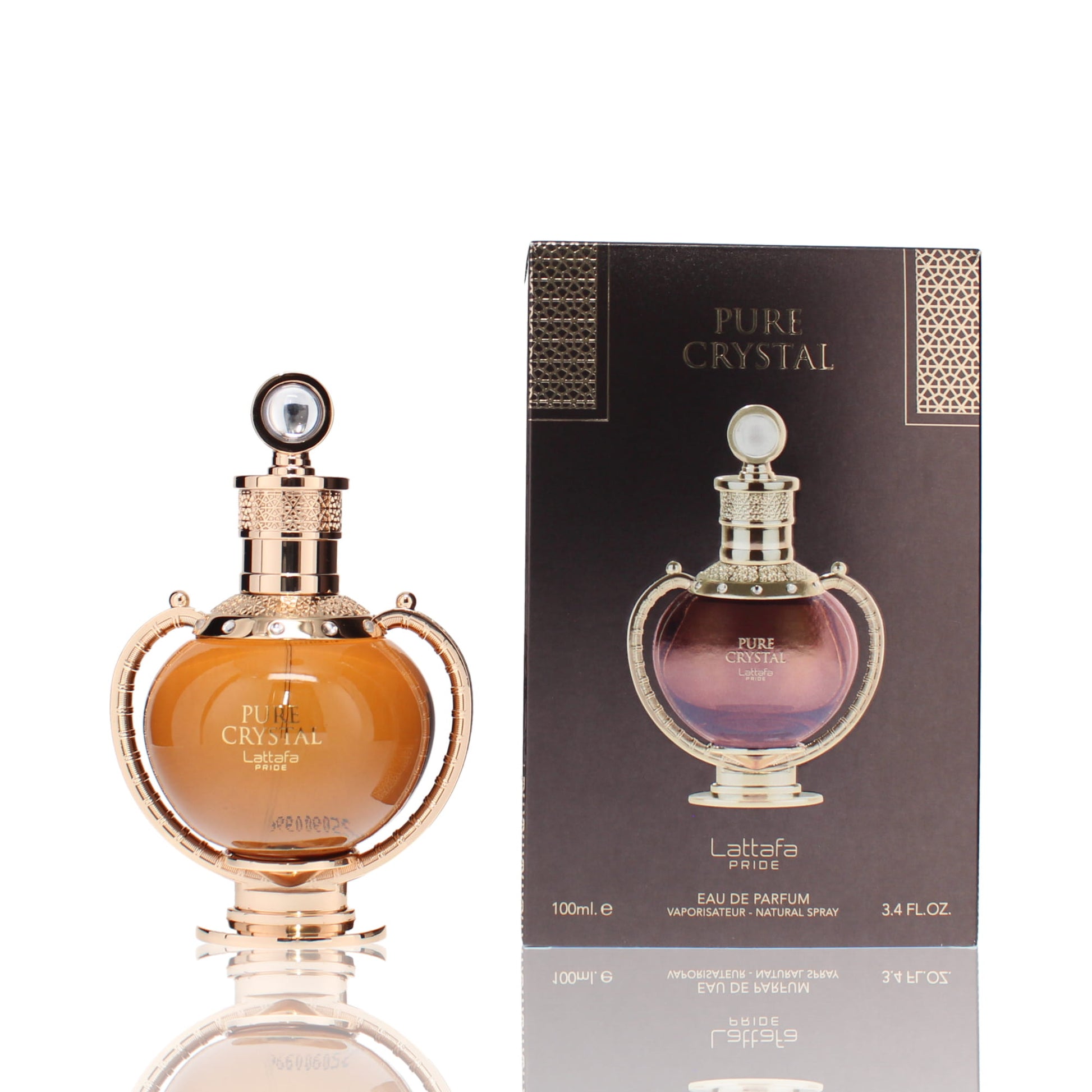 Lattafa Pride Pure Crystal Eau De Parfum Fragrance Boxed