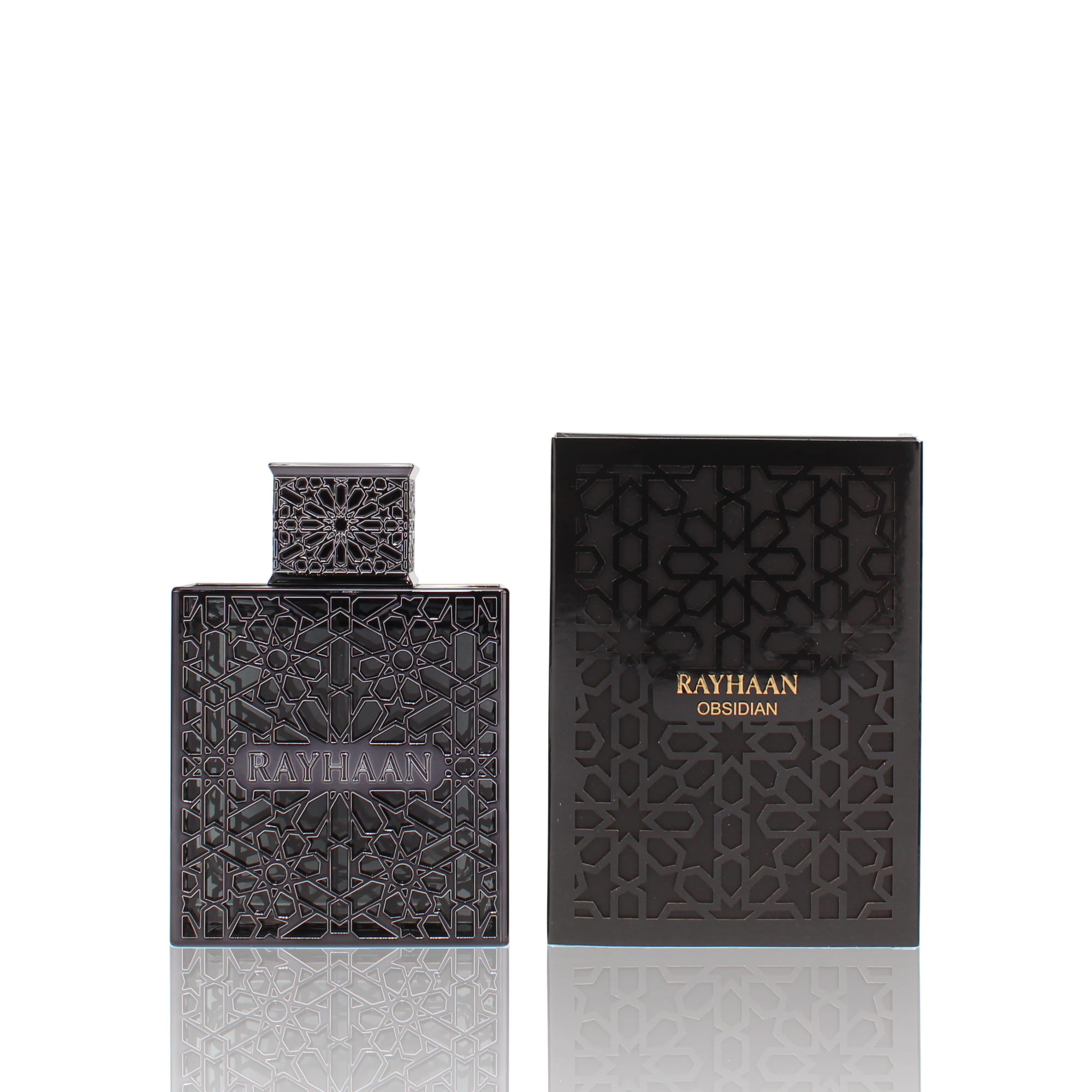 Rayhaan Obsidian at Fragrancebuy — refined iris‑leather fragrance