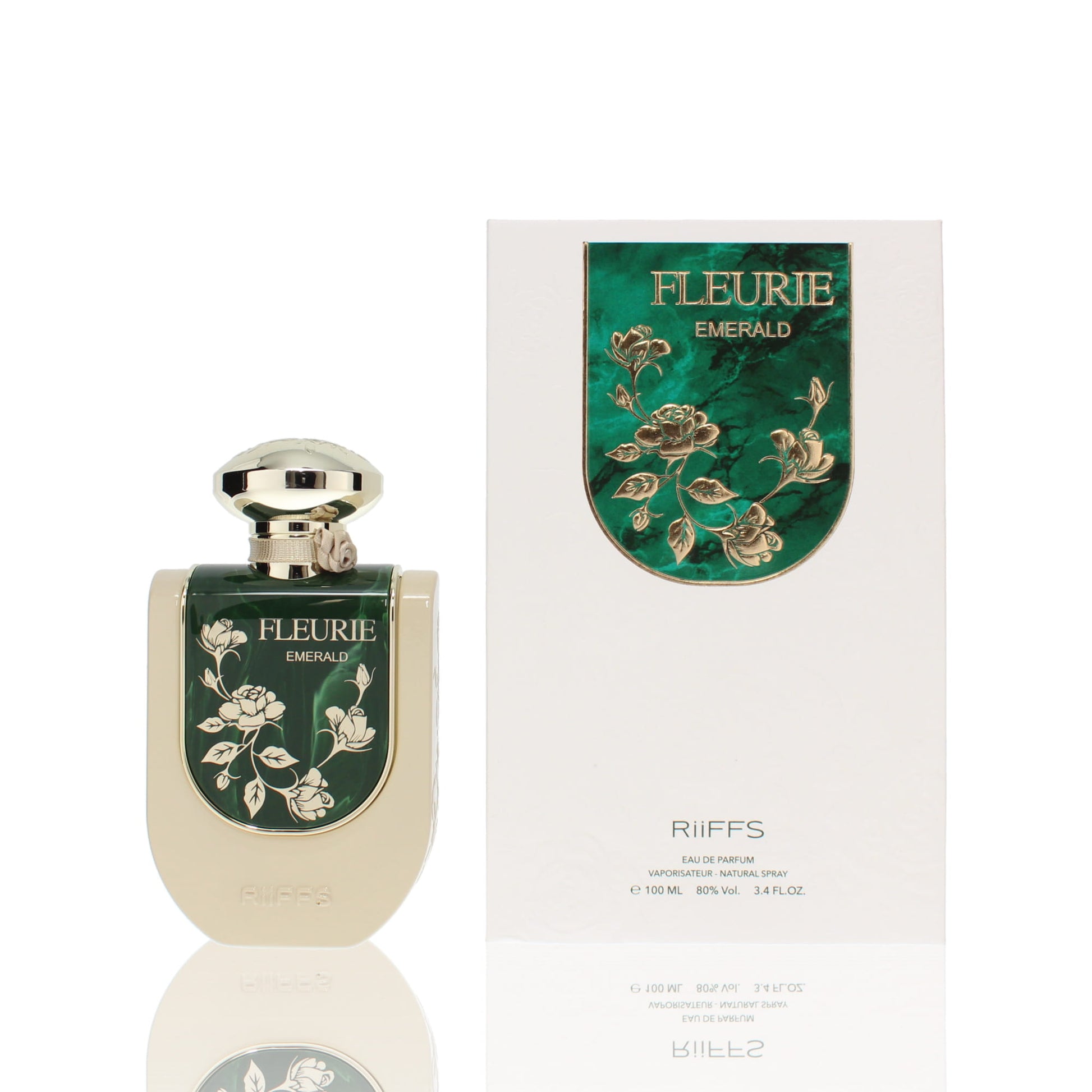 Riiffs Perfumes Fleurie Emerald Green Eau De Parfum Fragrance Boxed